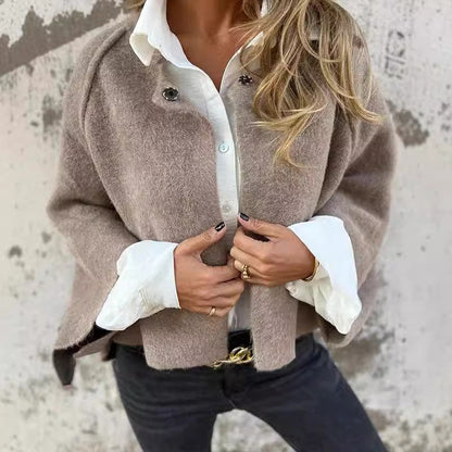 🥰 Seasonal Offer at a Super Low Price 🥰Women's Fashion Solid Color Short Coat